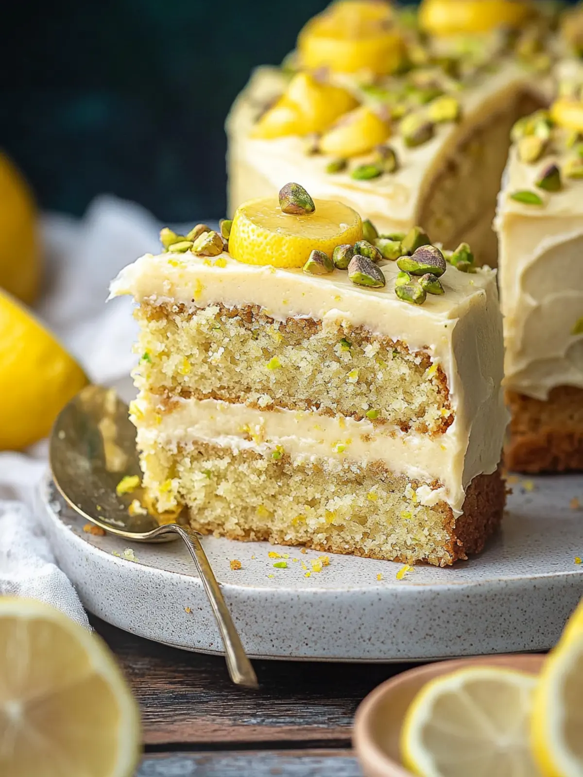 Lemon Pistachio Cake: Light, Zesty Delight You’ll Adore 3 Lemon Pistachio Cake