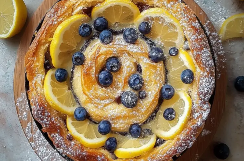 Lemon and Blueberry Soufra
