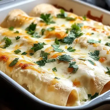 Savory White Chicken Enchiladas: A Comfort Food Delight 9 White Chicken Enchiladas