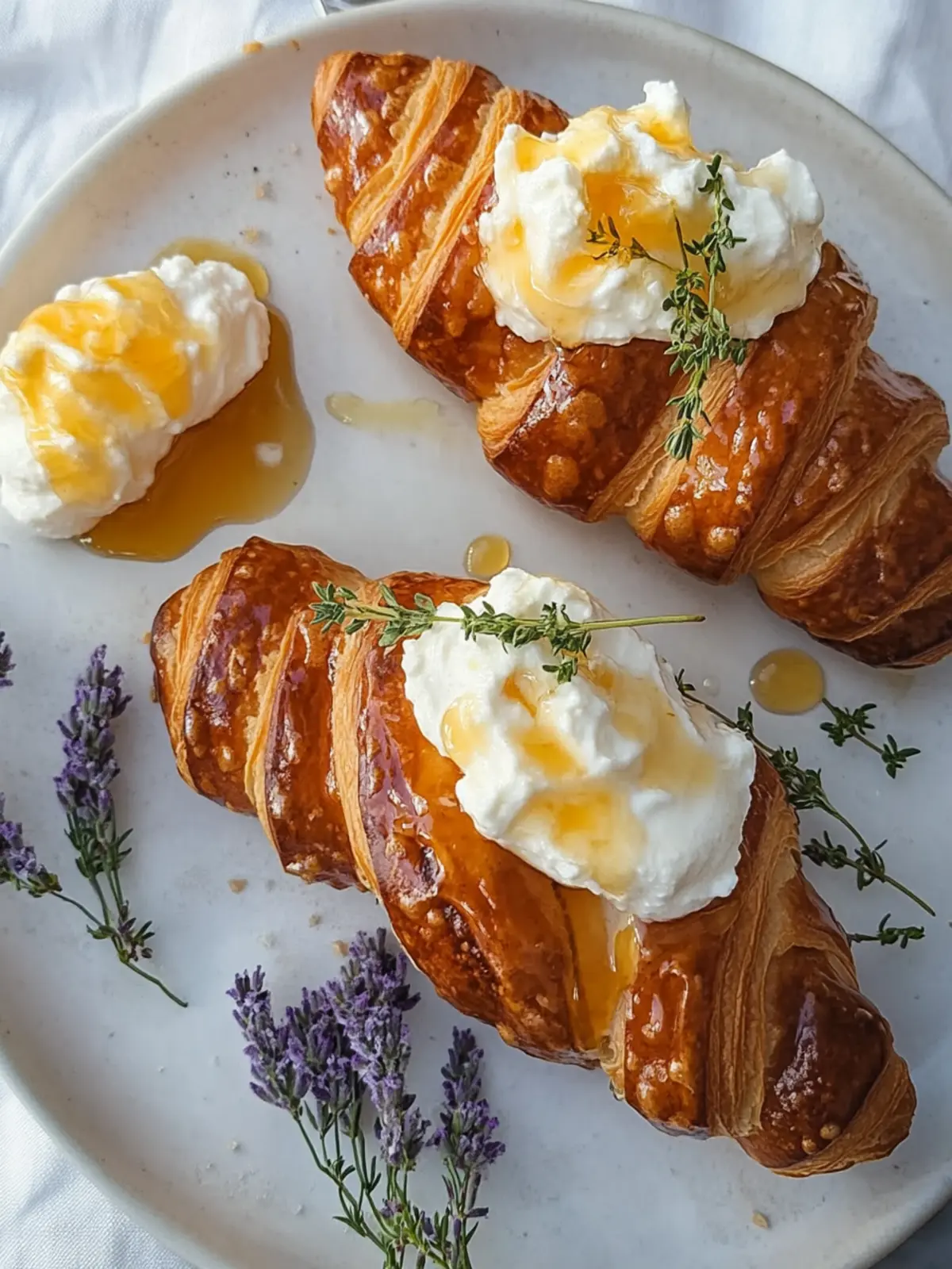Whipped Ricotta with Honey Croissants: A Divine Brunch Treat 2 Whipped Ricotta with Honey Croissants