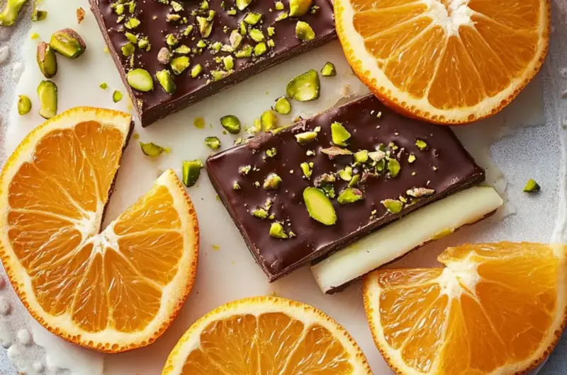 Chocolate–Pistachio Orange Slices