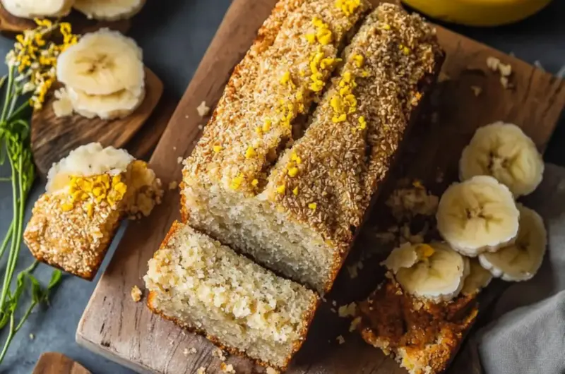 Banana Mochi Bread