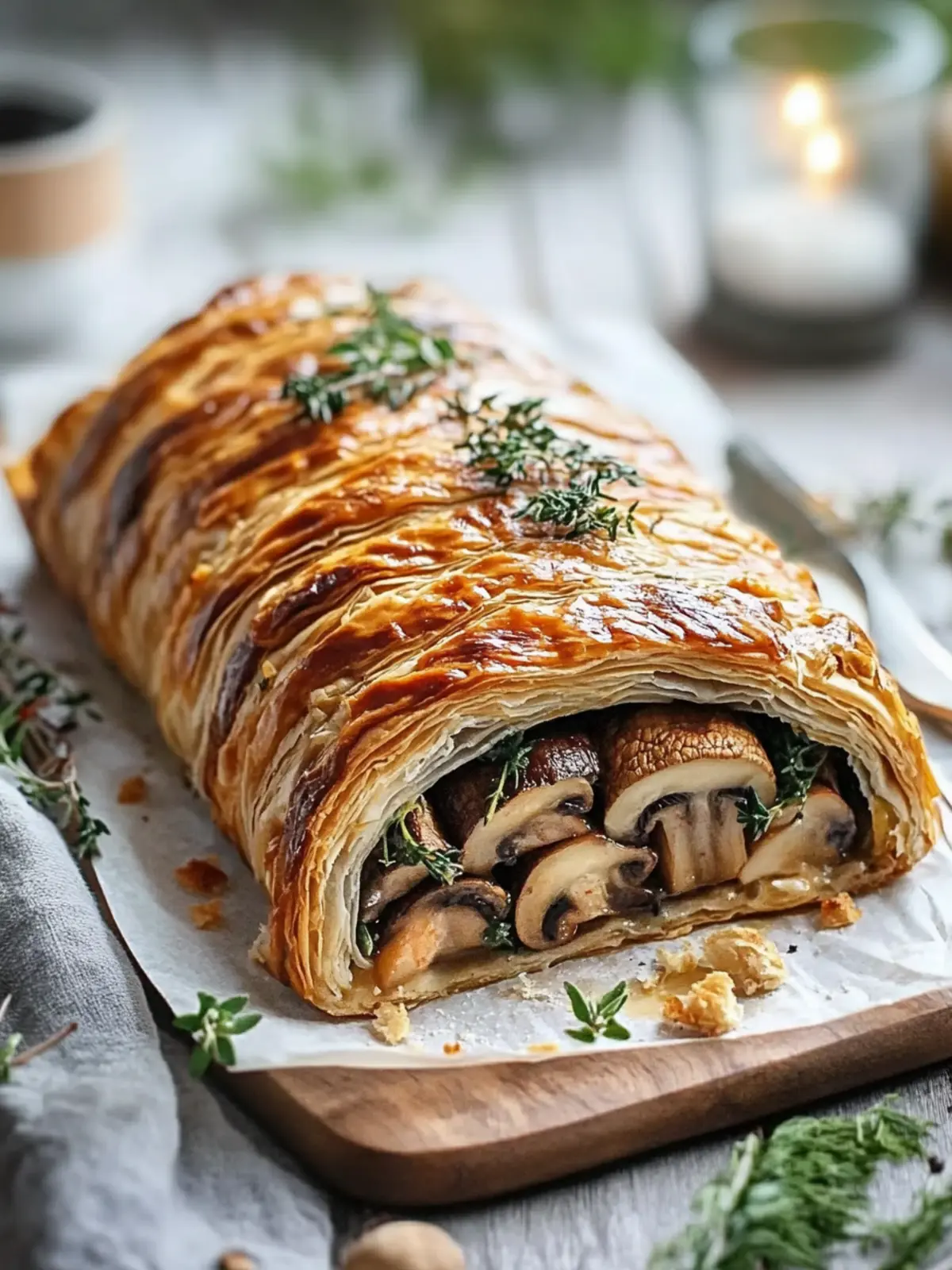 Mouthwatering Vegetarian Mushroom Wellington for Festive Gatherings 4 Vegetarian Mushroom Wellington