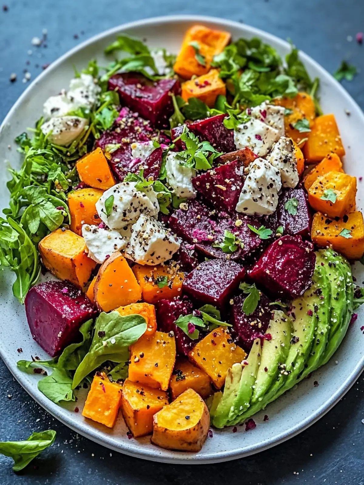 Roasted Beet, Sweet Potato & Avocado Salad for Vibrant Health 2 Roasted Beet, Sweet Potato & Avocado Salad
