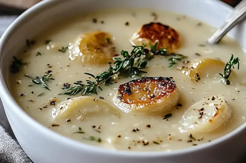 Rustic Country French Garlic Soup