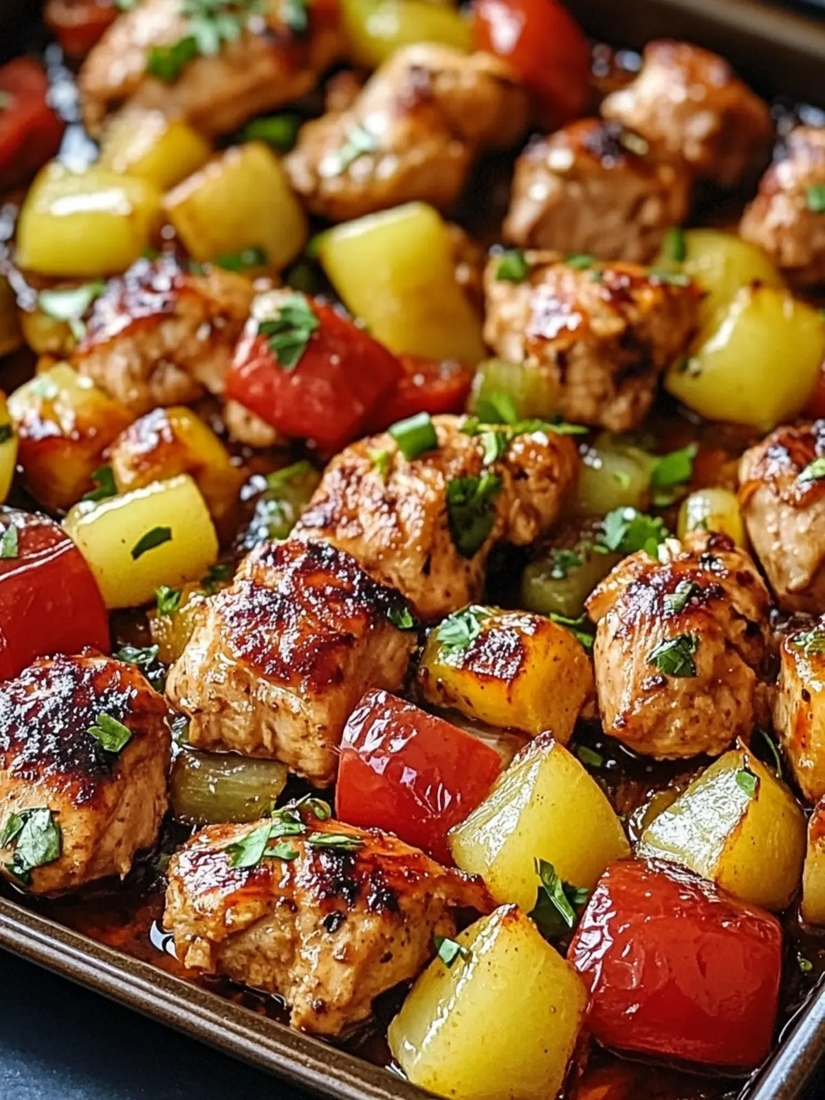 Delicious Hawaiian Chicken Sheet Pan Recipe for Easy Family Dinners 2 Hawaiian Chicken Sheet Pan