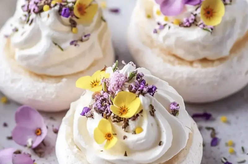 Mini Easter Pavlova Nests