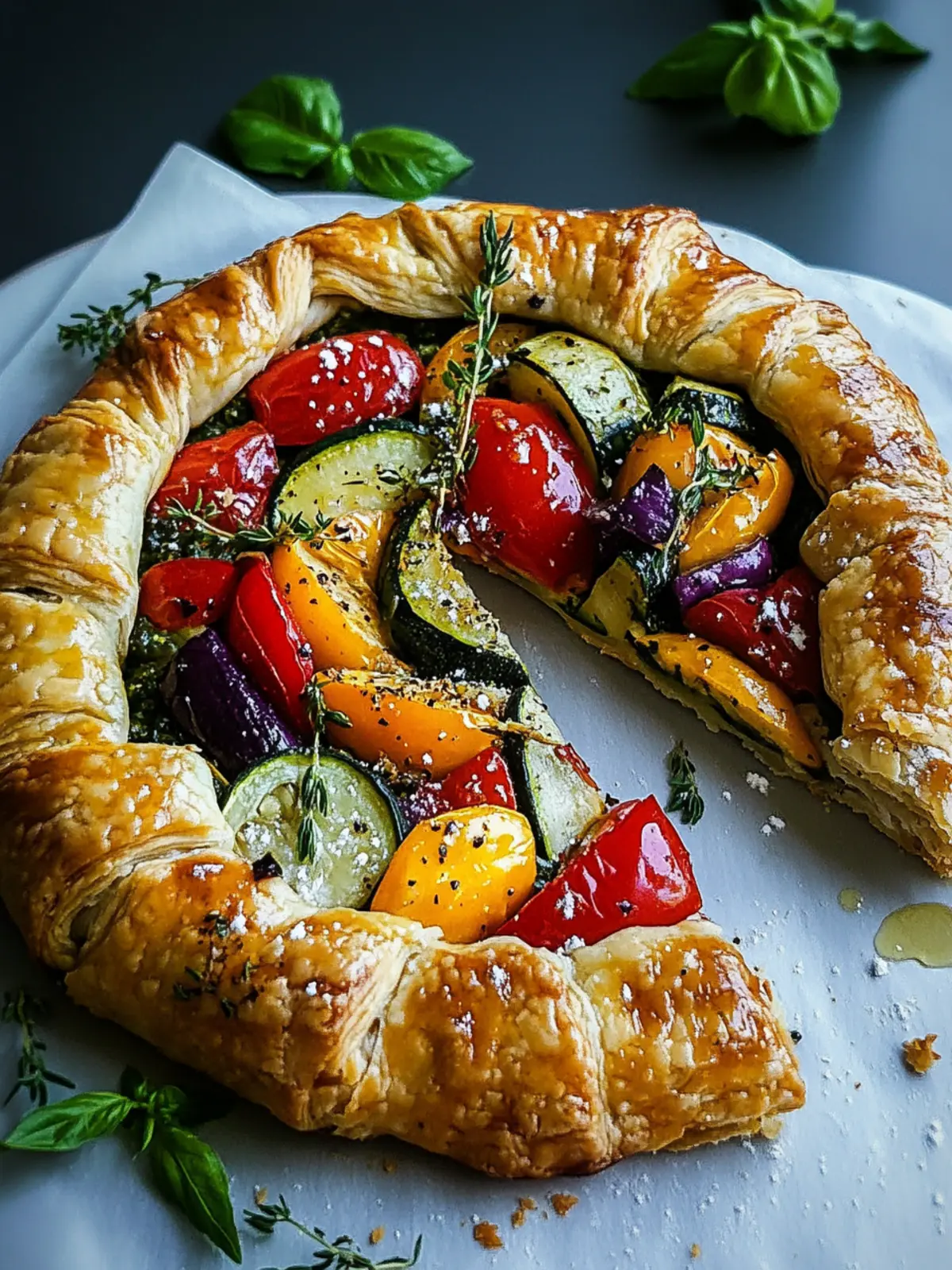 Mediterranean Vegetable Galette: Flaky, Flavor-Packed Delight 2 Mediterranean Vegetable Galette