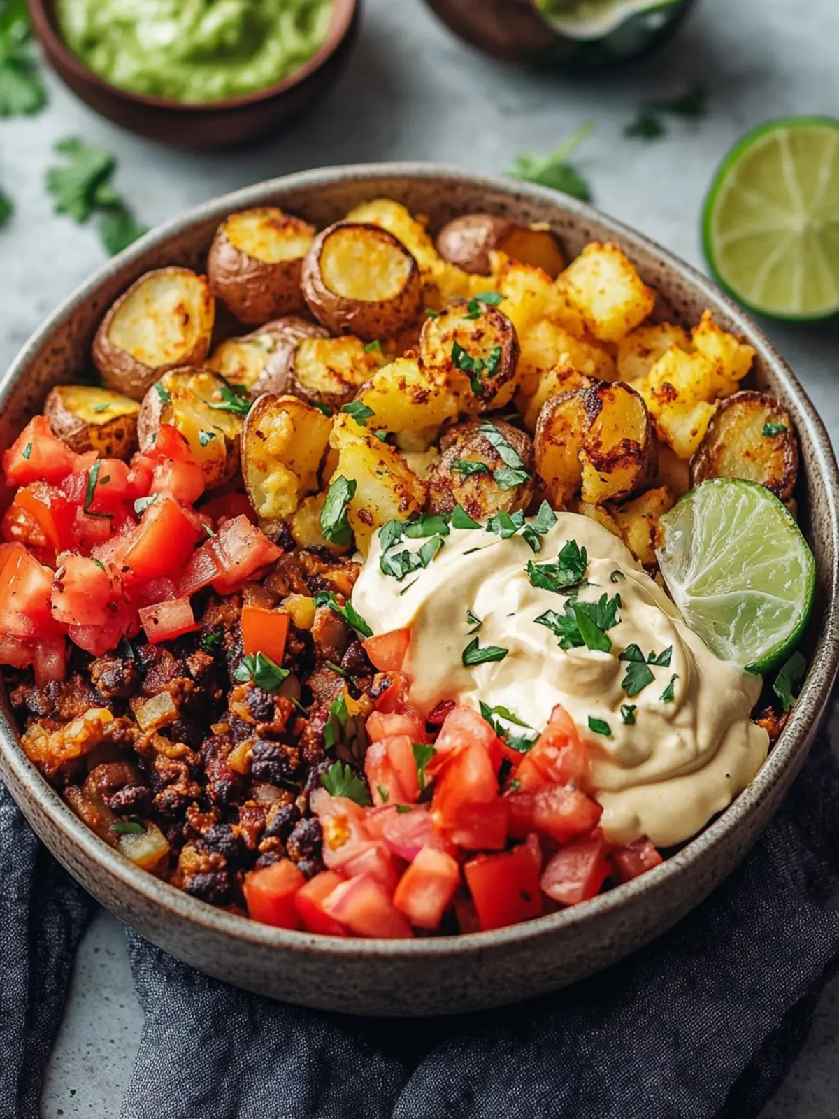 Loaded Fiesta Potato Bowls: Ultimate Tex-Mex Comfort Food Delights 4 Loaded Fiesta Potato Bowls
