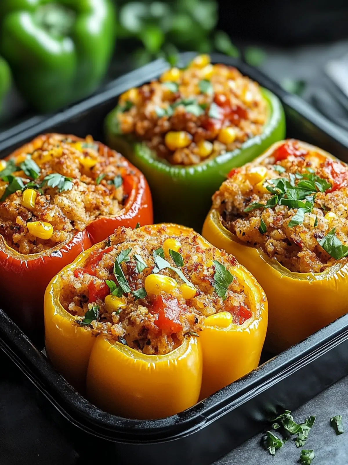 Cajun-Style Stuffed Bell Peppers Bursting with Flavor 2 Cajun-Style Stuffed Bell Peppers