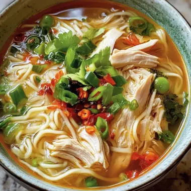 Ginger Garlic Chicken Noodle Soup in Just 25 Minutes 9 Ginger Garlic Chicken Noodle Soup
