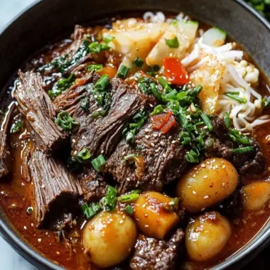 Korean Style Pot Roast: Comfort Food with a Spicy Twist 9 Korean Style Pot Roast