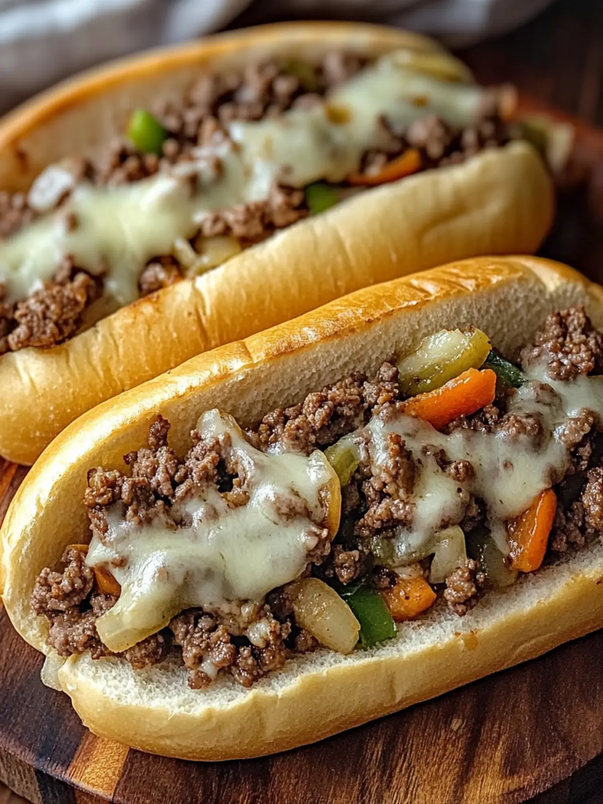 Savory Ground Beef Philly Cheesesteaks Ready in 30 Minutes 3 Ground Beef Philly Cheesesteaks
