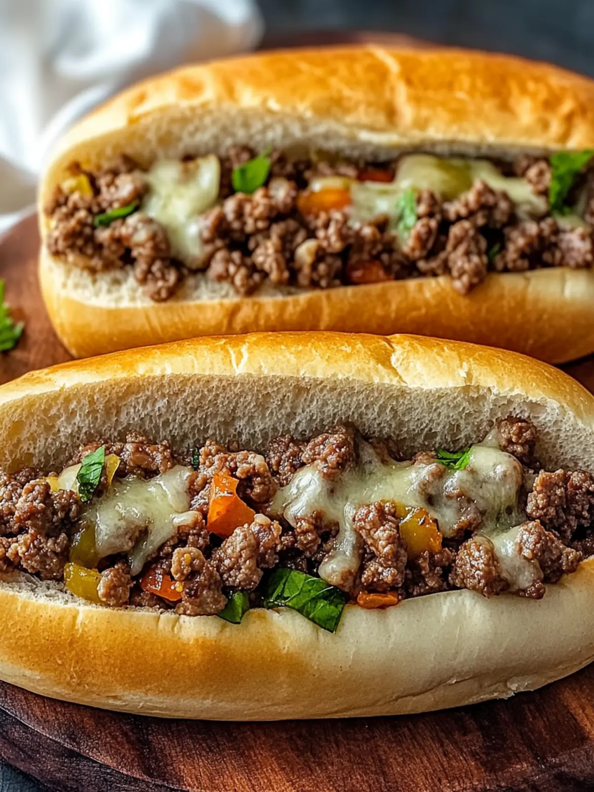 Savory Ground Beef Philly Cheesesteaks Ready in 30 Minutes 5 Ground Beef Philly Cheesesteaks
