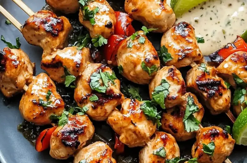 Bang Bang Chicken Skewers