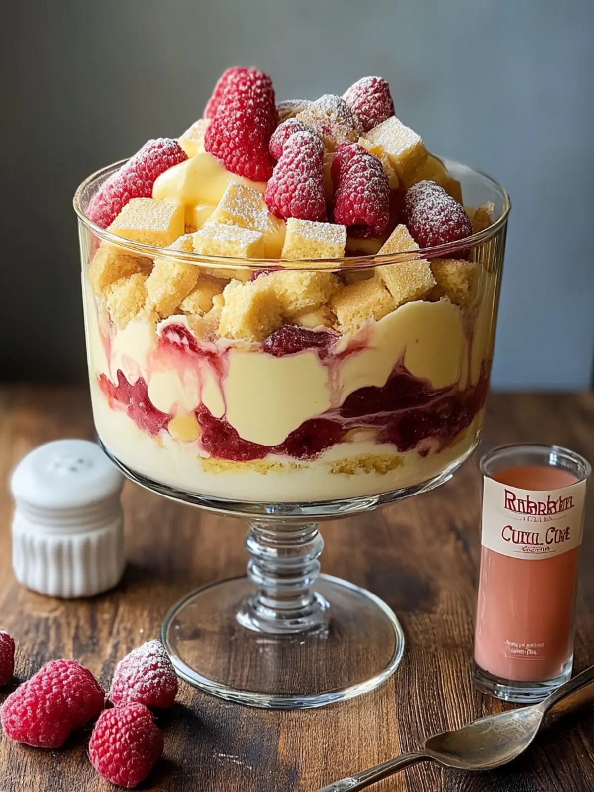 Rhubarb Custard Trifle: Effortless No-Bake Delight for Spring 2 Rhubarb Custard Trifle