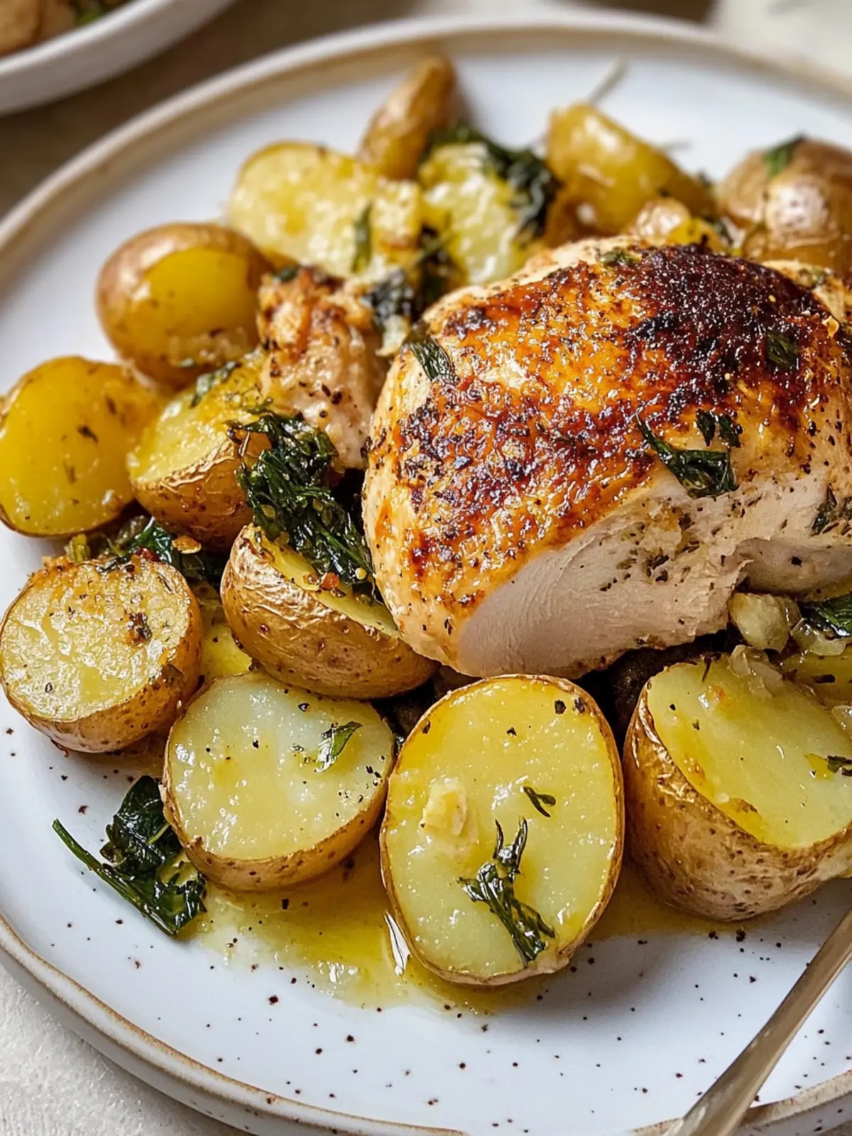 Savory Chicken and Potatoes in Garlic Parmesan Bliss 2 Chicken and Potatoes