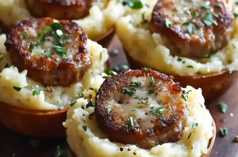 Irish Bangers & Mash Cups