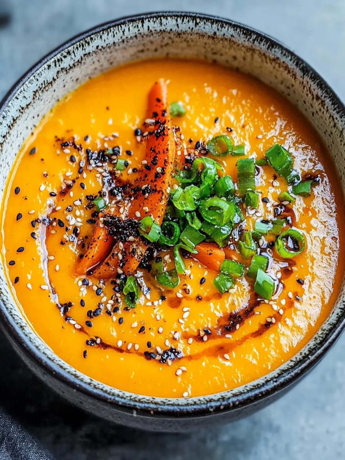 Spicy Miso Carrot Soup: A Cozy Vegan Delight in 30 Minutes 4 Spicy Miso Carrot Soup