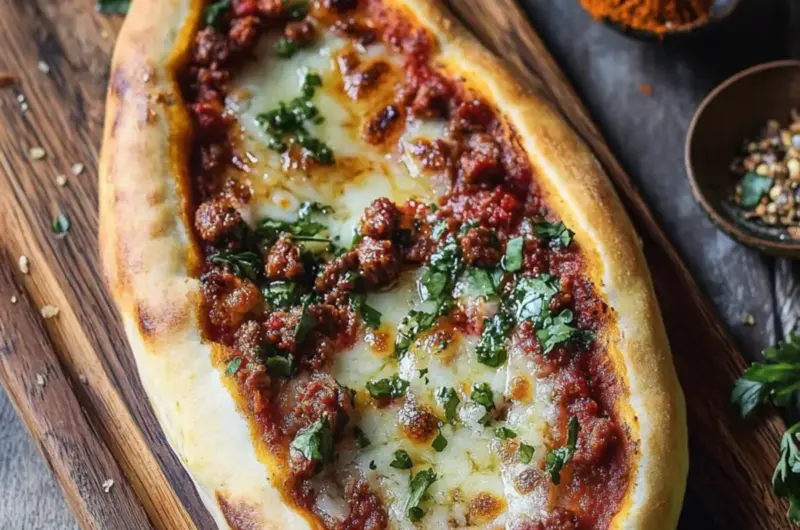 Turkish Pide with Chorizo