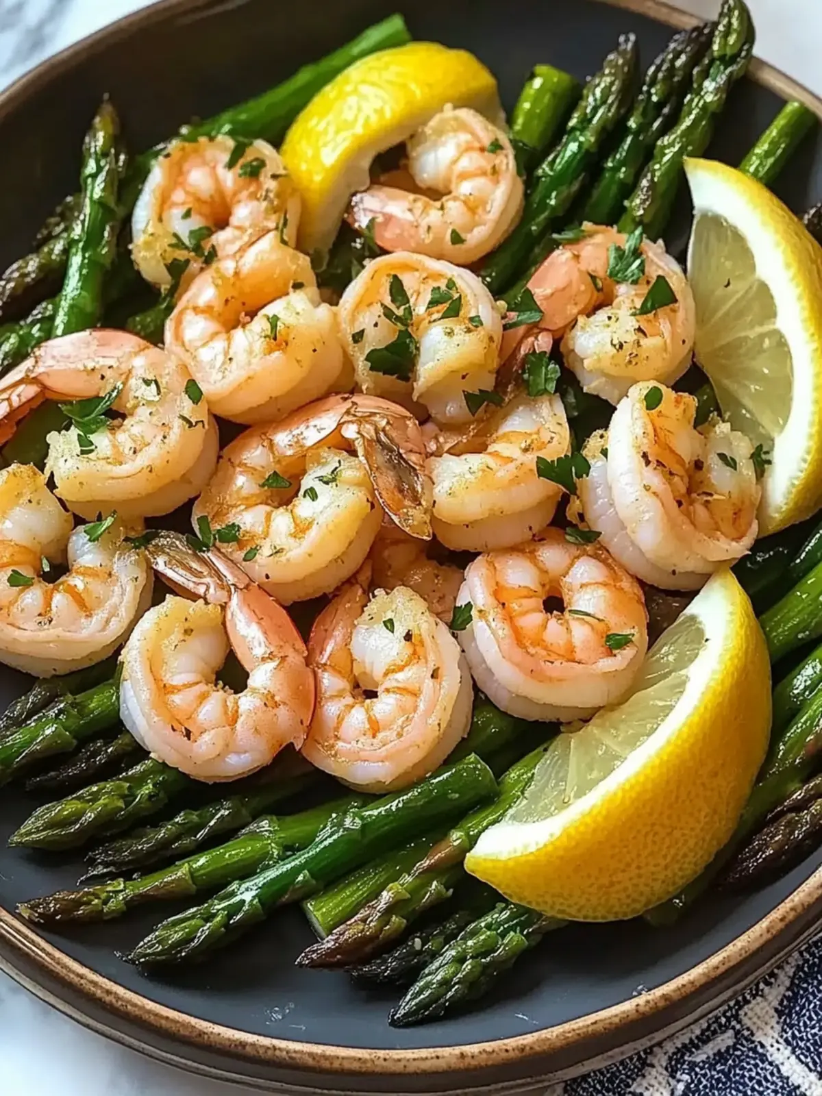 Zesty Lemon Garlic Shrimp and Asparagus in 20 Minutes 3 Lemon Garlic Shrimp and Asparagus