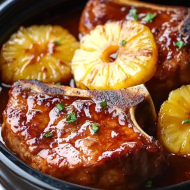 Savory Slow Cooker Pineapple Pork Chops for Effortless Dinner 10 Slow Cooker PineaChopspple Pork