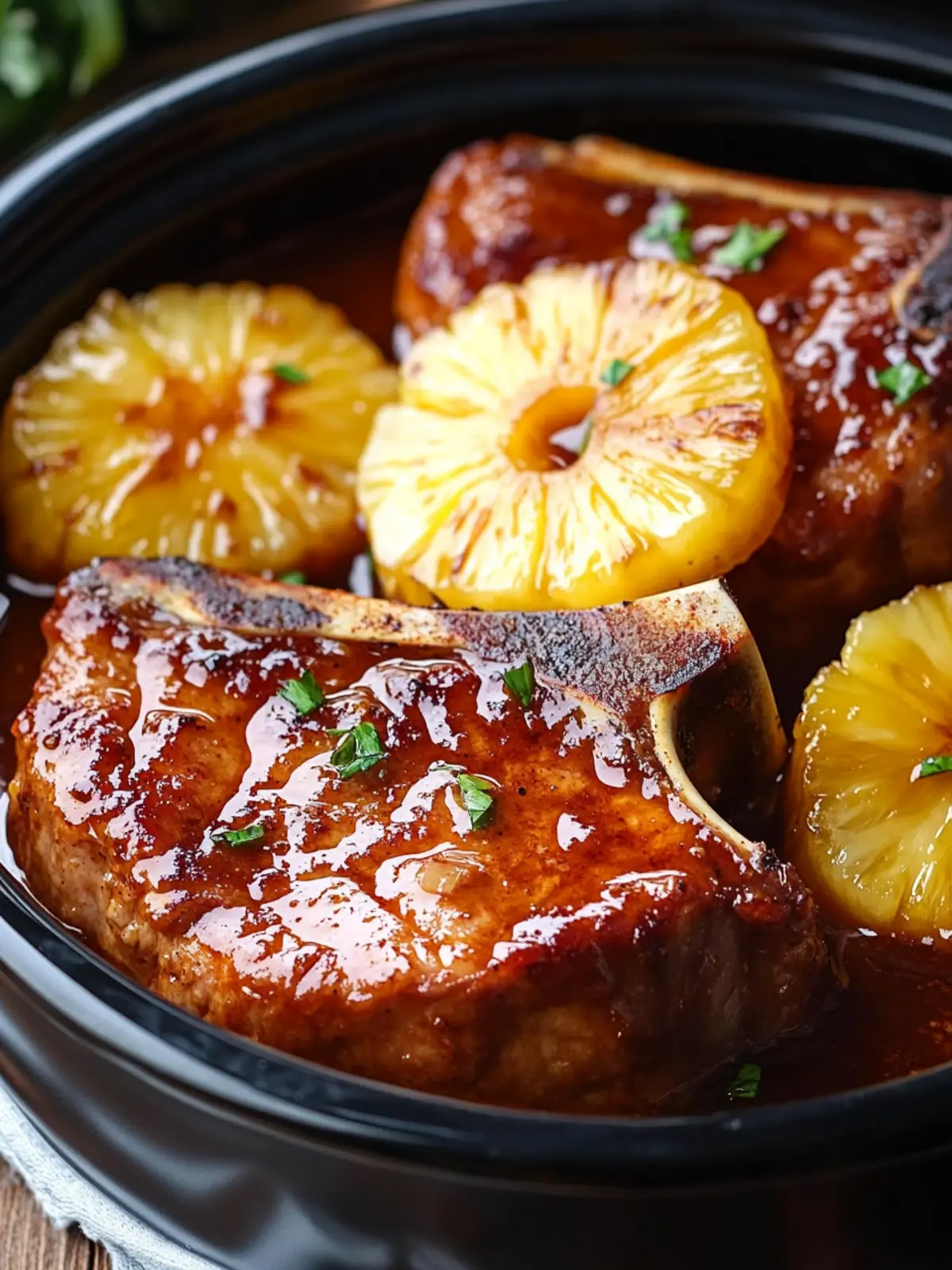 Savory Slow Cooker Pineapple Pork Chops for Effortless Dinner 5 Slow Cooker PineaChopspple Pork