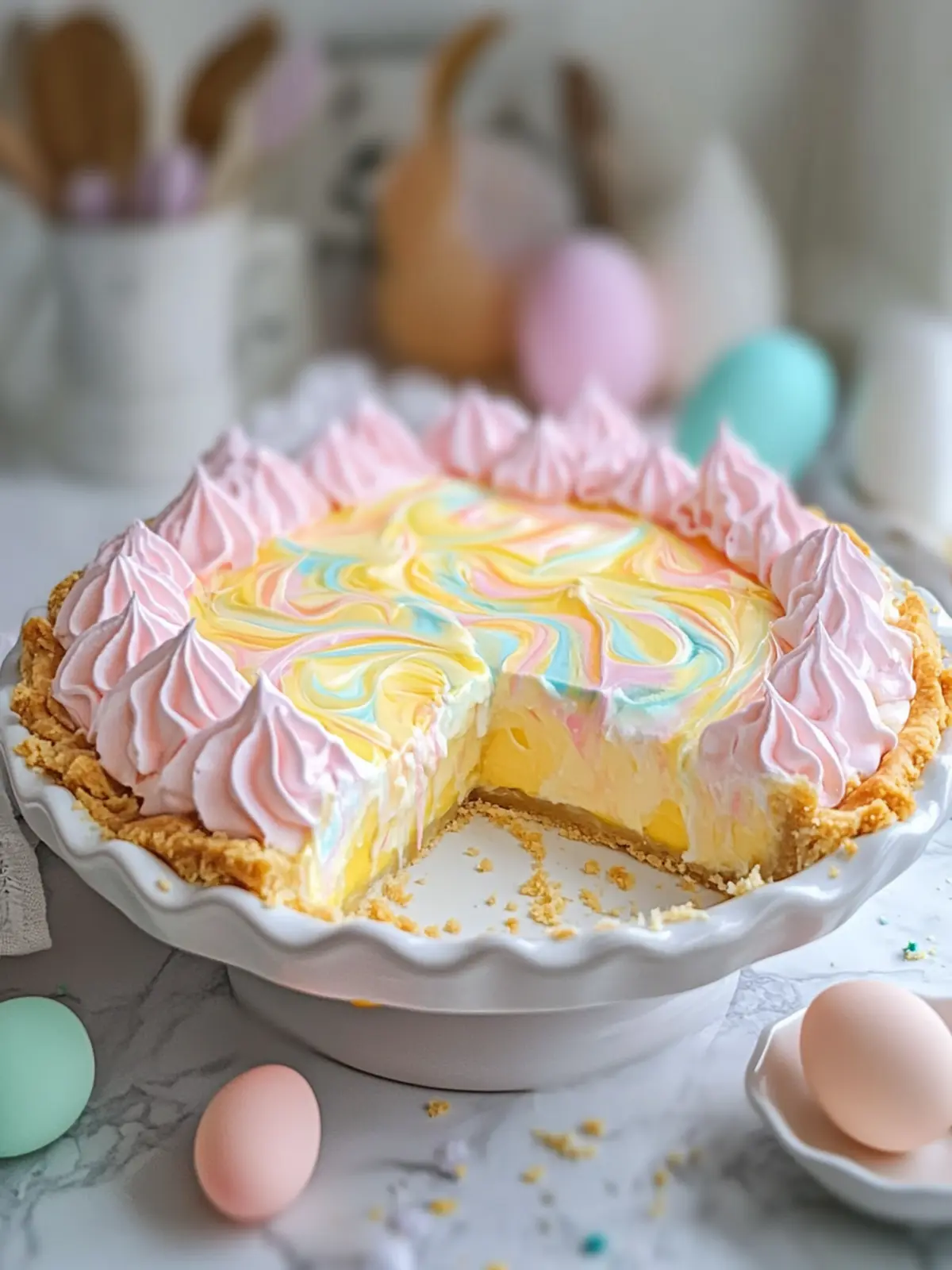 Easter Swirl Pie: A Festive No-Bake Dream for Everyone 5 Easter Swirl Pie