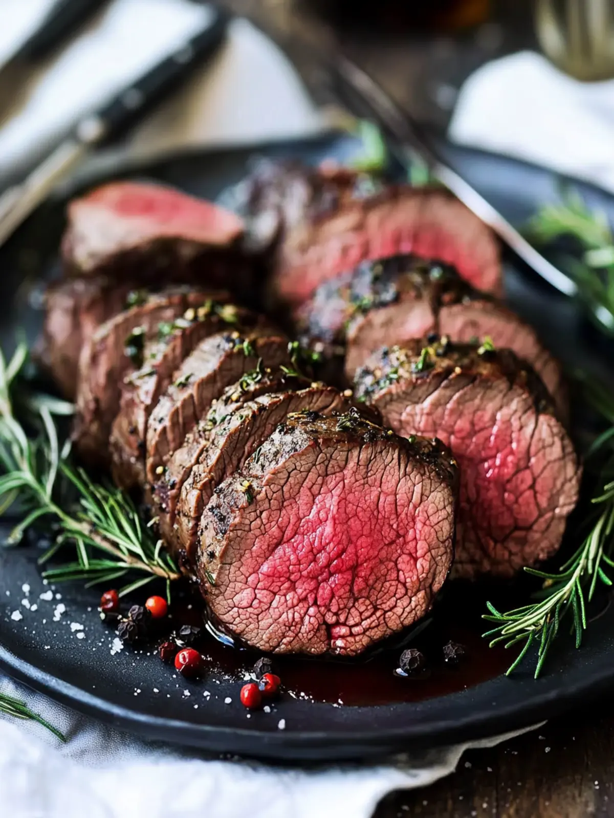 Savory Beef Tenderloin with Lush Red Wine Sauce Delight 4 Beef Tenderloin
