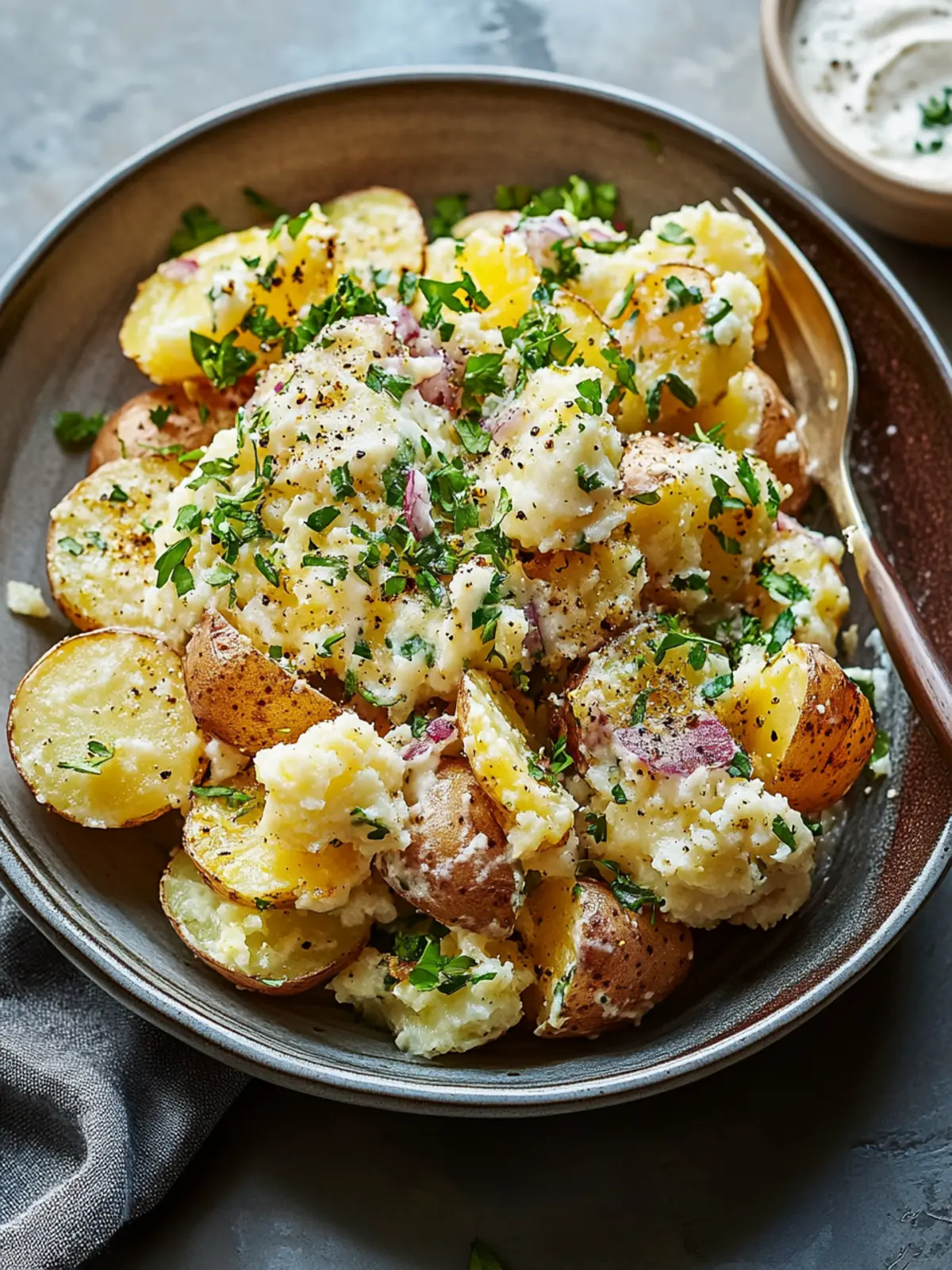 Crispy Smashed Potato Salad: A Flavorful Twist on Tradition 3 Crispy Smashed Potato Salad