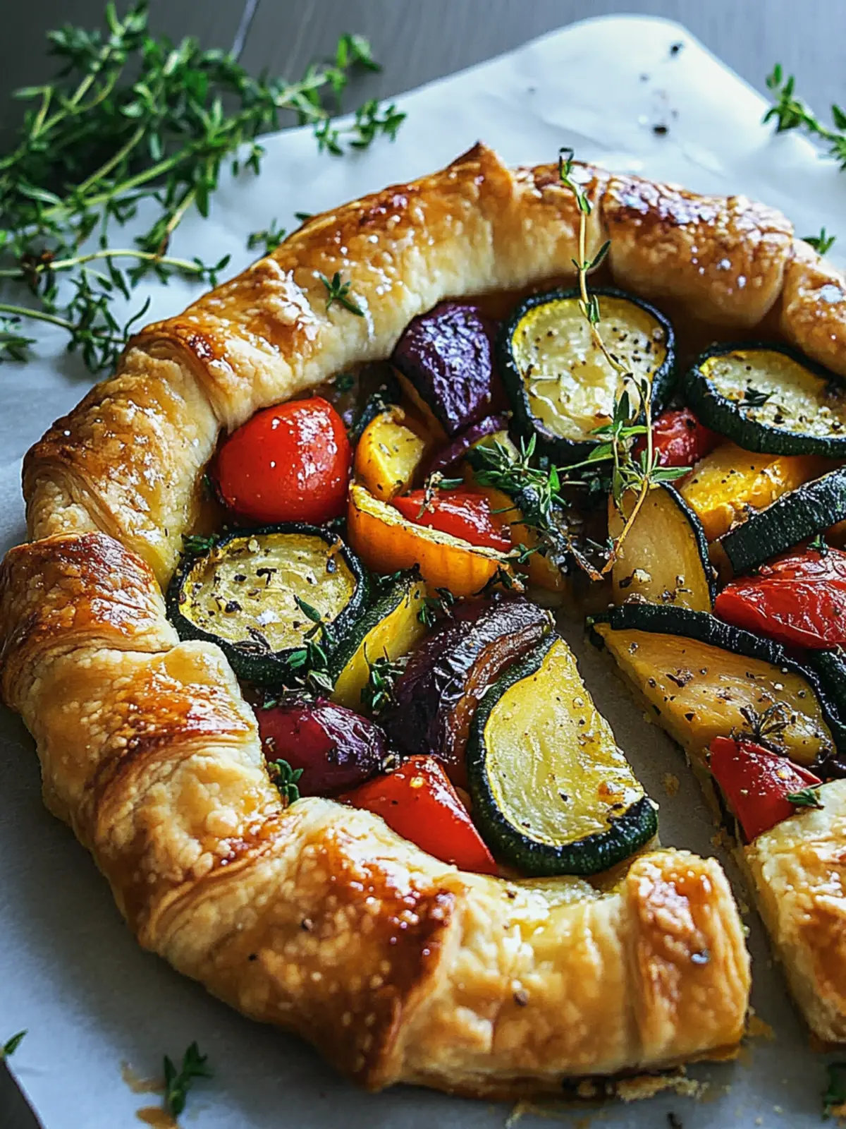 Mediterranean Vegetable Galette: Flaky, Flavor-Packed Delight 4 Mediterranean Vegetable Galette