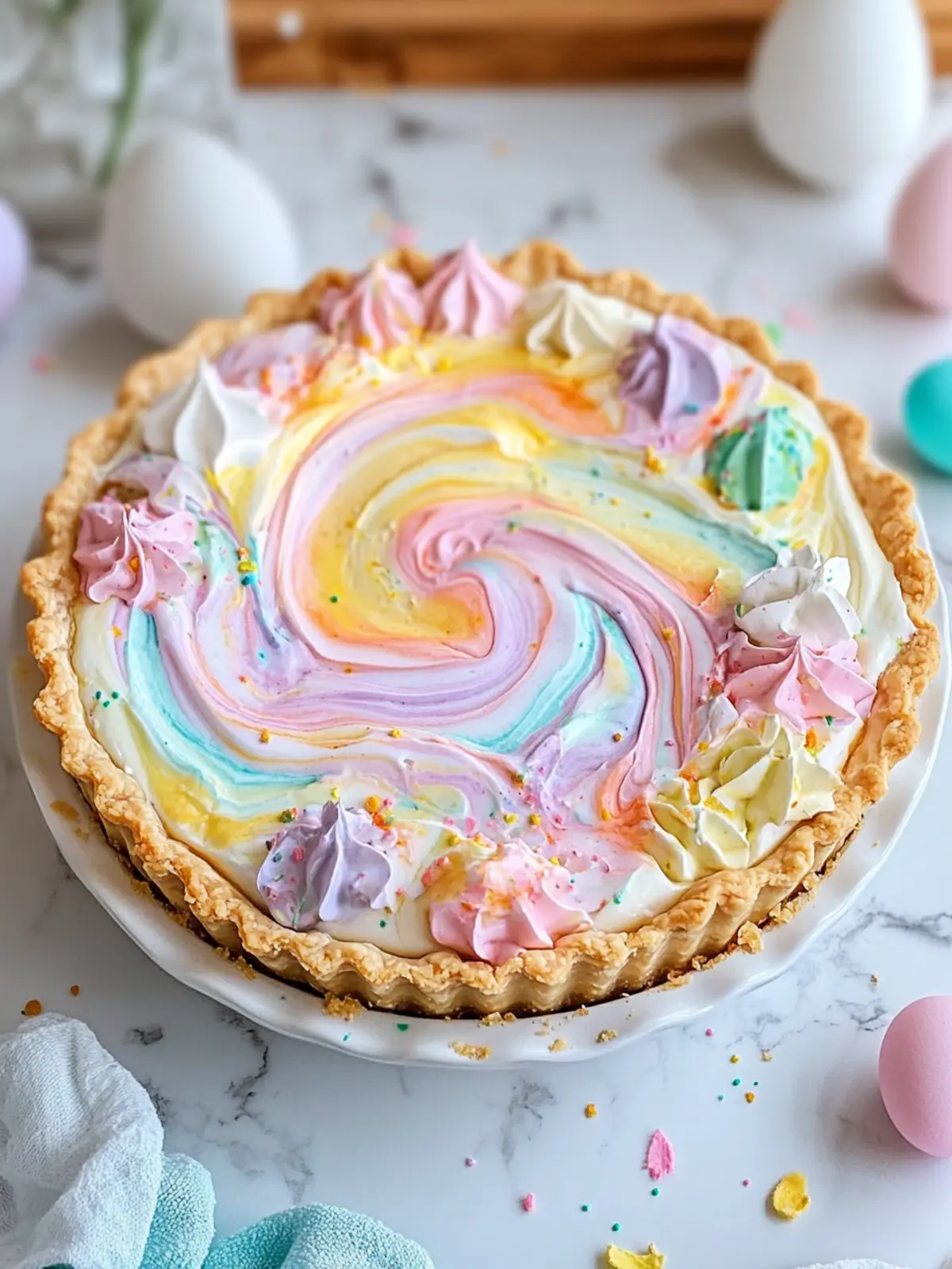 Easter Swirl Pie: A Festive No-Bake Dream for Everyone 2 Easter Swirl Pie