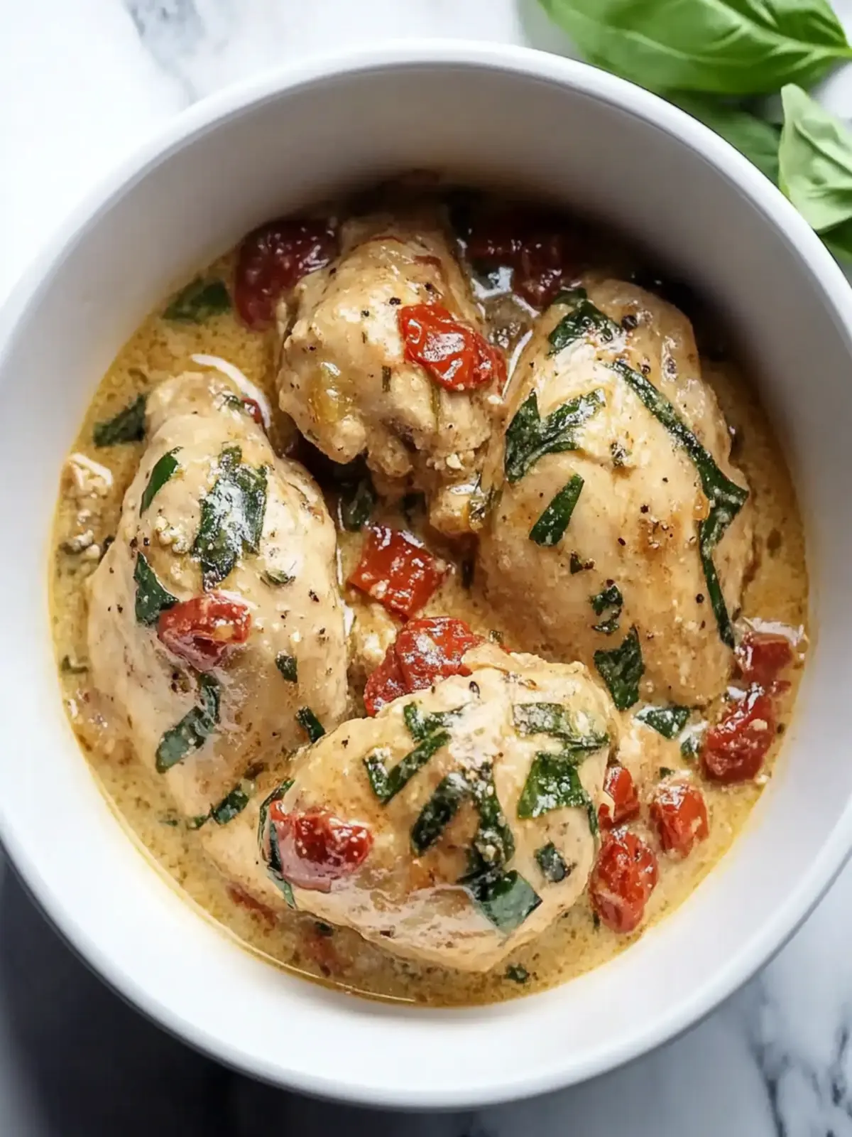 Crockpot Tuscan Chicken: Creamy Comfort for Busy Weeknights 4 Crockpot Tuscan Chicken