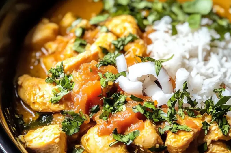 Crockpot Coconut Chicken Curry