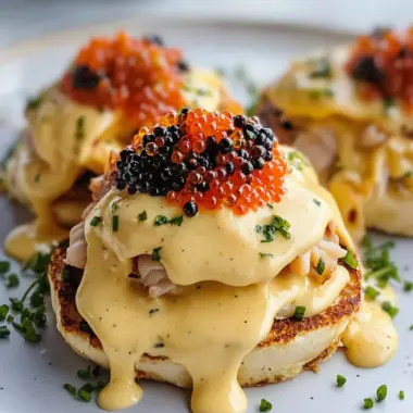 Indulge in Crab Eggs Benedict with Caviar: A Luxurious Brunch Treat 9 Crab Eggs Benedict with Caviar