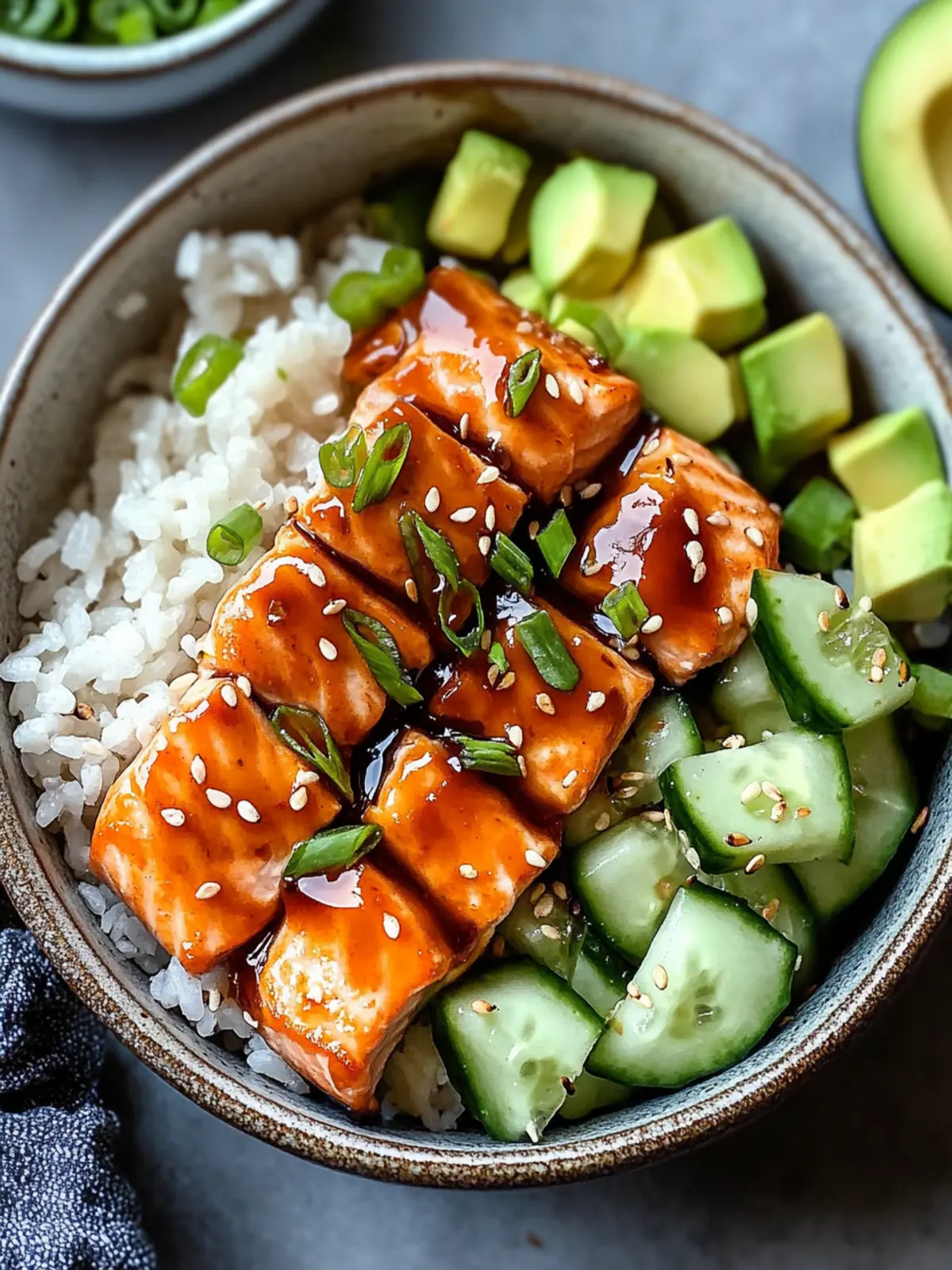 Savory Honey Glazed Salmon Bowl Ready in 30 Minutes 4 Honey Glazed Salmon Bowl
