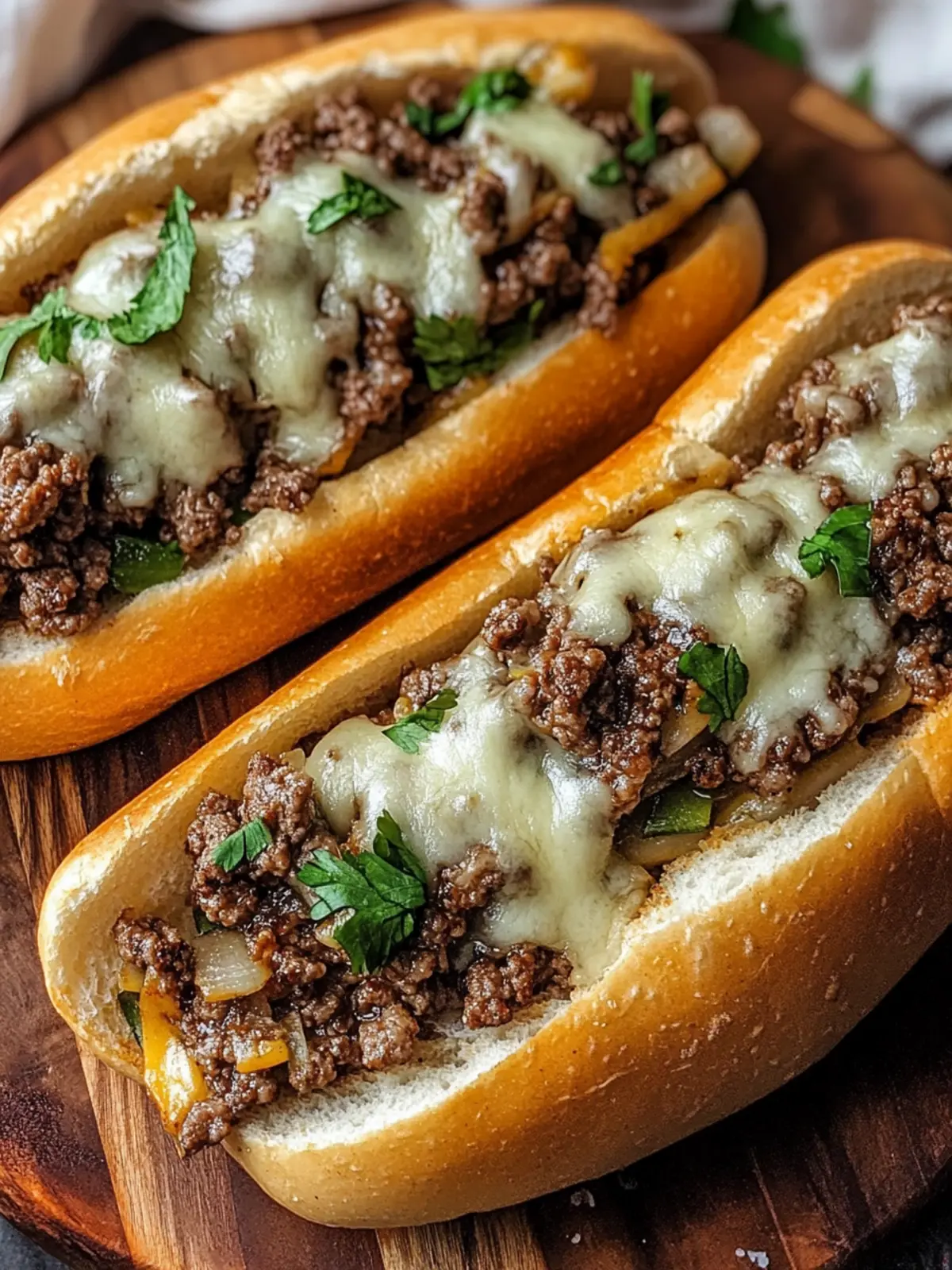 Savory Ground Beef Philly Cheesesteaks Ready in 30 Minutes 2 Ground Beef Philly Cheesesteaks