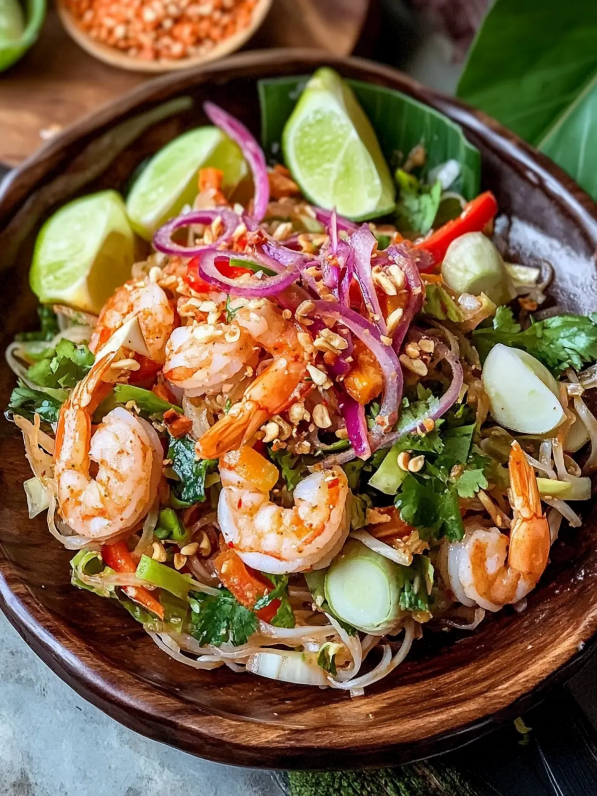 Zesty Pla Goong Salad: Fresh Thai Shrimp Delight in Minutes 5 Pla Goong Salad