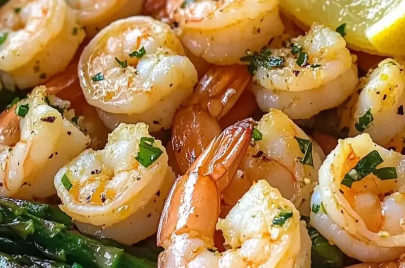 Lemon Garlic Shrimp and Asparagus
