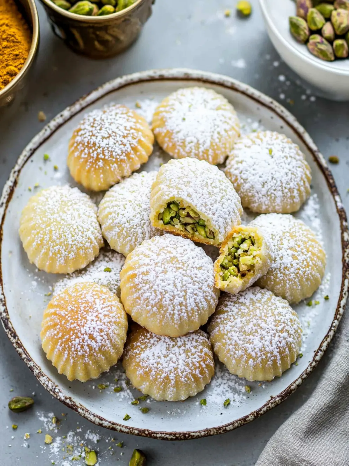 Irresistible Pistachio Maamoul Cookies You’ll Adore 3 Pistachio Maamoul Cookies