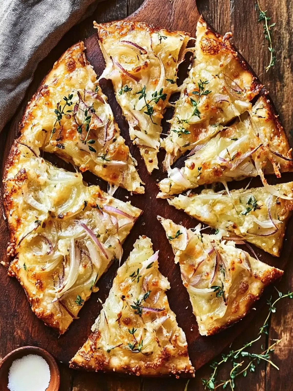 Savory Onion Flatbread Recipe for the Perfect Cozy Night 3 Onion Flatbread