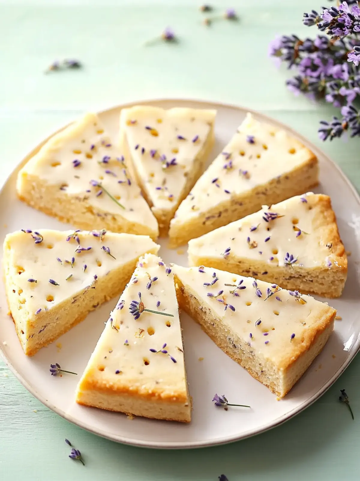 Lavender Shortbread Wedges: A Citrus-Infused Spring Delight 5 Lavender Shortbread Wedges