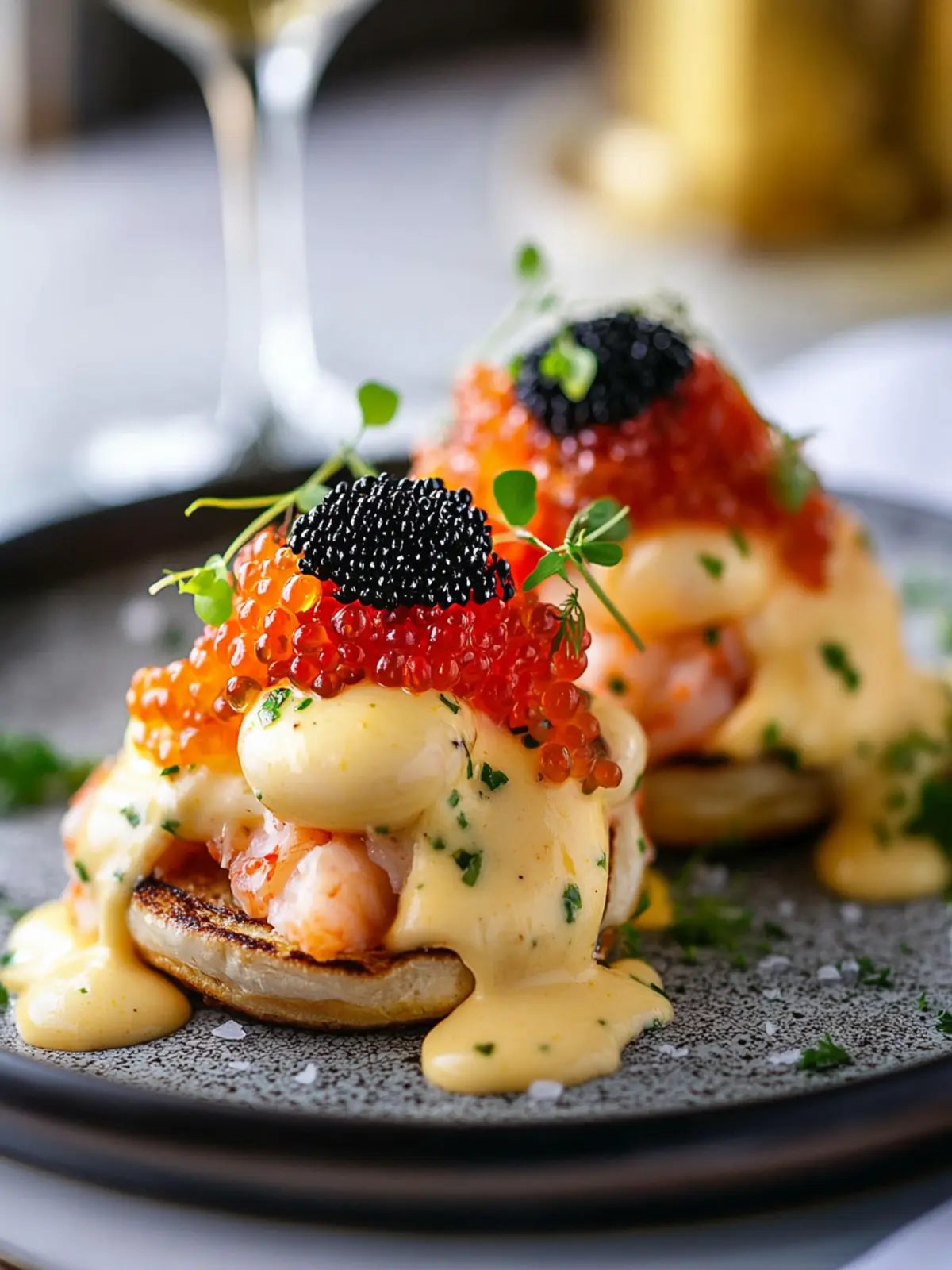 Indulge in Crab Eggs Benedict with Caviar: A Luxurious Brunch Treat 4 Crab Eggs Benedict with Caviar