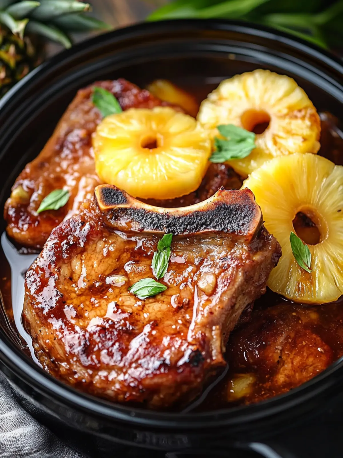 Savory Slow Cooker Pineapple Pork Chops for Effortless Dinner 3 Slow Cooker PineaChopspple Pork