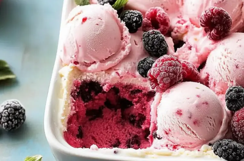 Raspberry Ice Cream Delight