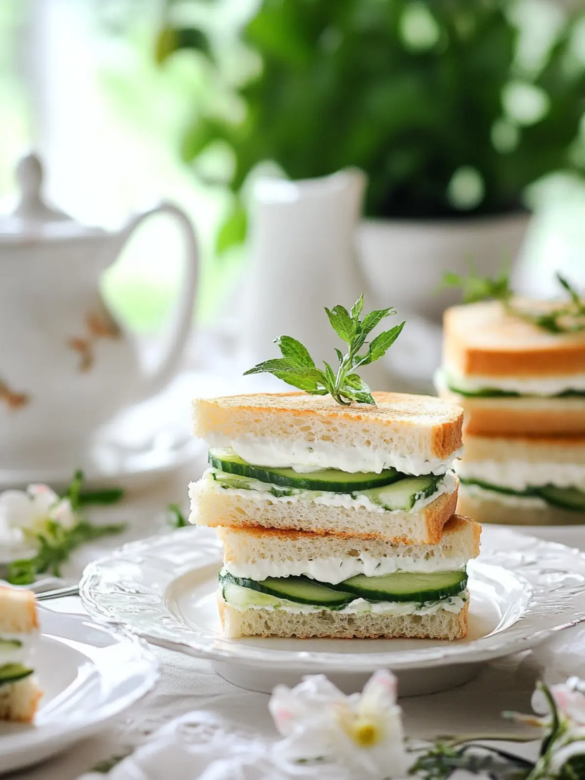 Delicious Classic Cucumber Tea Sandwiches for Easy Entertaining 2 Classic Cucumber Tea Sandwiches