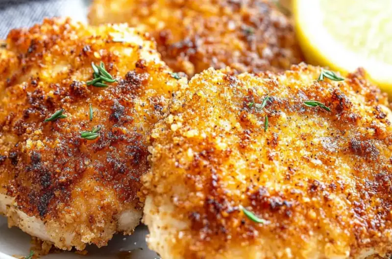 Air Fryer Panko Chicken Thighs