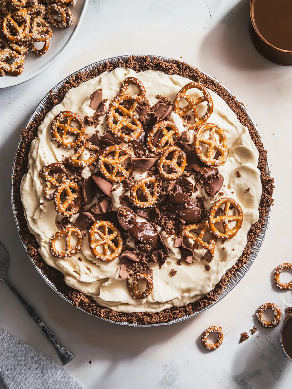 Indulge in Peanut Butter Pretzel Pie: A Sweet Symphony! 2 Peanut Butter Pretzel Pie