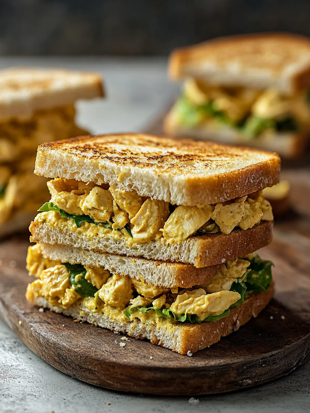 Zesty Curried Chicken Salad Sandwiches You'll Crave! 3 Curried Chicken Salad Sandwiches