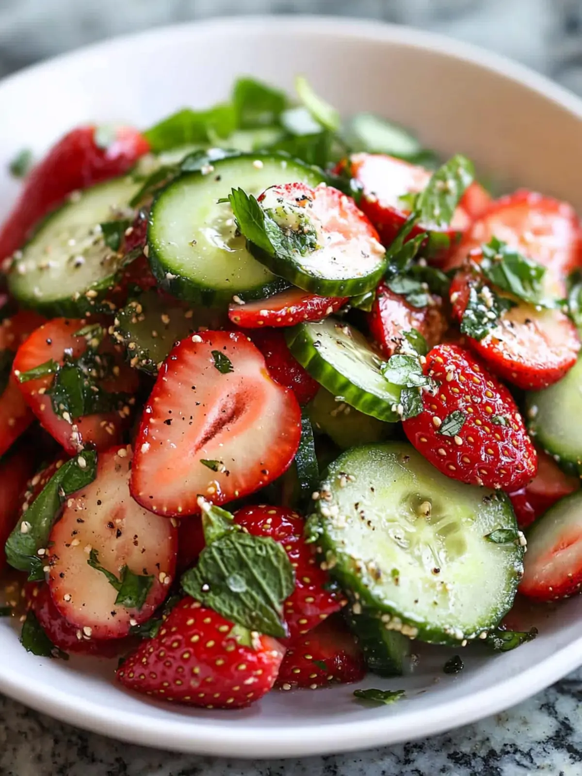 Cucumber Strawberry Salad: A Vibrant Summer Delight 2 Cucumber Strawberry Salad